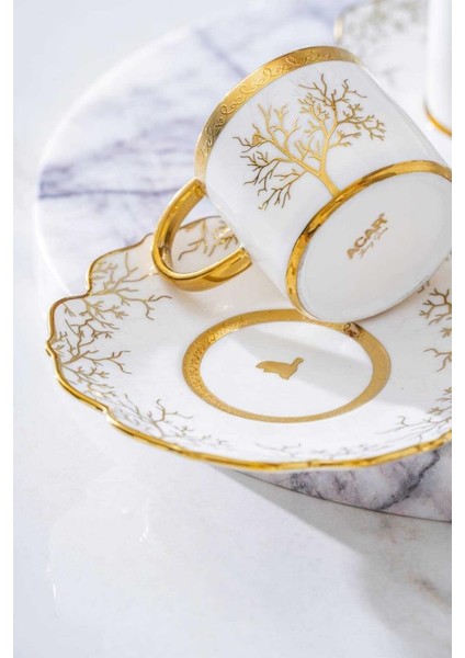 Kıeran Gold 6 Kişilik Kahve Fincanı Takımı