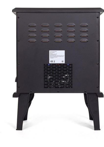 Bvs Elektrikli Şömine Fanlı 3 Tarafı Camlı LED Alev Efektli Elektrikli Şömine 1500 W Elektrikli Bacasız Şömine fırsatları