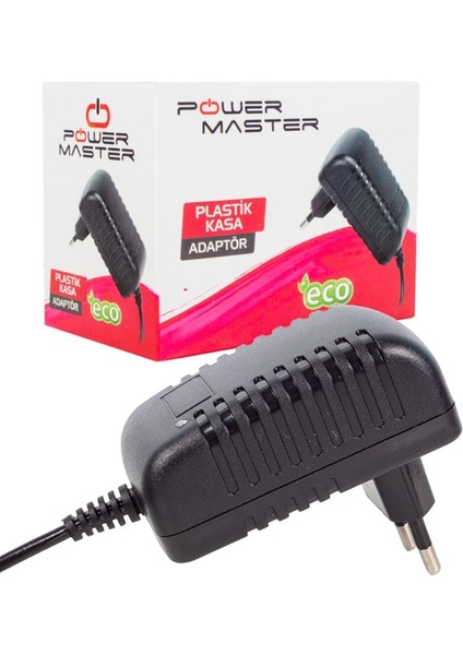PM-4531 12 Volt - 2 Amper Plastik Kasa Priz Tipi Adaptör 5.5*2.5 Uç