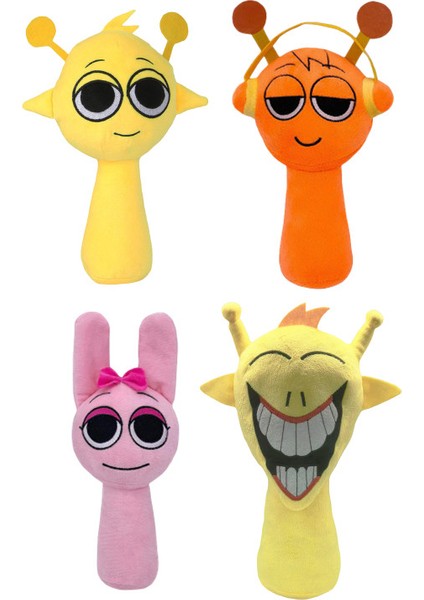 4 Parça Set 25CM Sprunki Ritim Kutusu Oyuncak Peluş (Yurt Dışından)