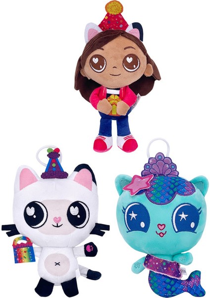 3 Parça Set 20CM Gabby'nin Bebek Evi Oyuncak Peluş (Yurt Dışından)
