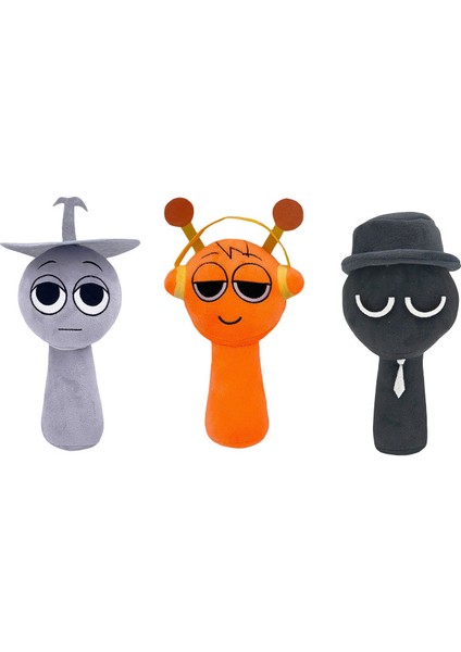 3 Parça Set 25CM Sprunki Oyuncak Peluş Ritim Kutusu (Yurt Dışından)