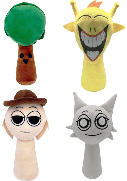 4 Parça Set 25CM Sprunki Oyuncak Peluş Ritim Kutusu (Yurt Dışından)