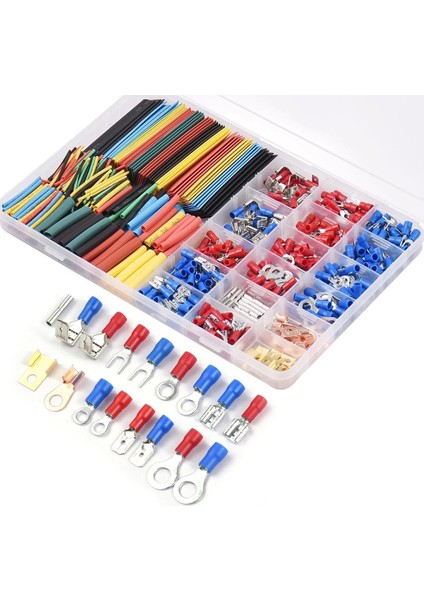 Amfi Montaj Ekipmanları - 678 Parça Özel Kutusunda - Makaron , Pabuç , Izoleli Terminal