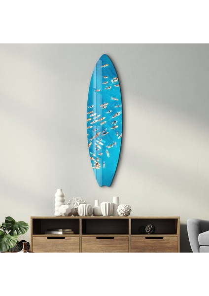 Surf's Up | Surfboard Cam Duvar Tablosu
