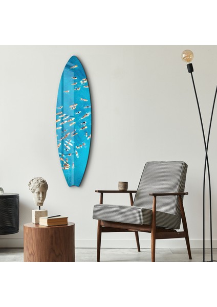 Surf's Up | Surfboard Cam Duvar Tablosu
