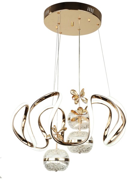 Fendi 50.lik Ledli Avize Gold Kaplama modelleri