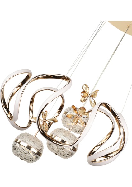 Fendi 50.lik Ledli Avize Gold Kaplama fırsatları