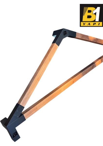 Pergola Kamelya 4 Kollu Açılı Kenar Bağlantı Aparatı Sol