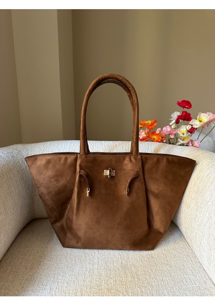 Pinterest Model Süet Kol Çantası Elsa