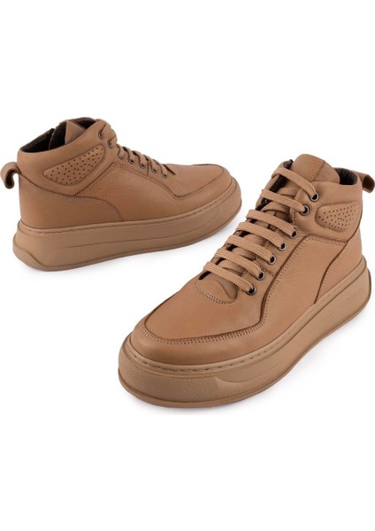 Hakiki Deri Kalın Ortopedik Taban Bağlı Fermarlı Spor Bot Sand 3613 fiyatları
