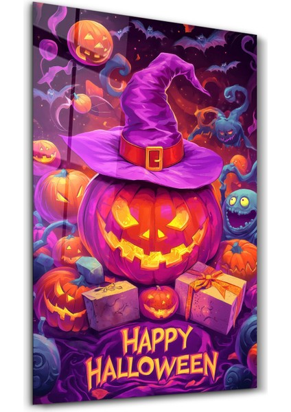 Glowing Jack-O-Lanterns | Halloween Cam Duvar Tablosu