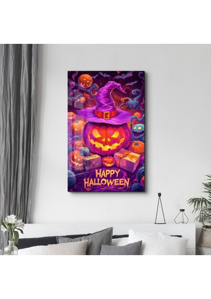 Glowing Jack-O-Lanterns | Halloween Cam Duvar Tablosu
