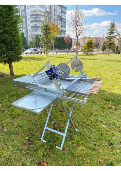 Portatif Raylı Sistem Cağ Kebap Ocağı 45X60CM 30KG Kadar Et Kapasiteli