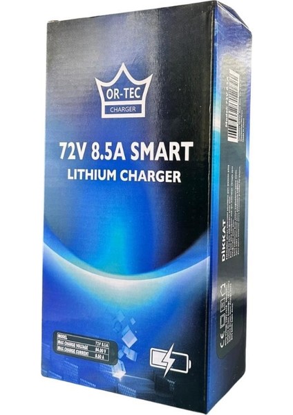 Ortec 72V 8.5A Li-Ion ve Lifepo4 Akıllı Akü Şarj Cihazı
