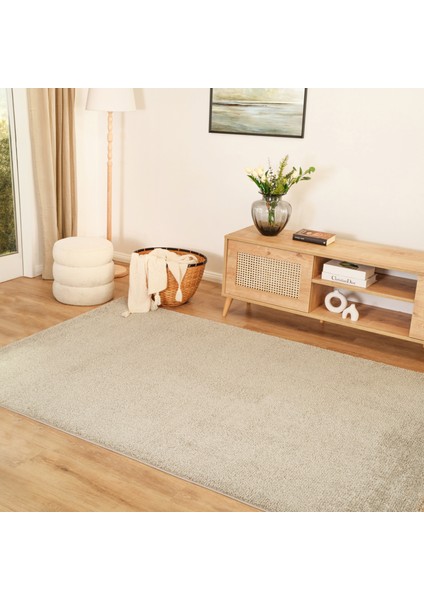 7/24 Puffy Nina Açık Gri 200x290 cm Salon Mutfak Halısı Yolluk Kilim