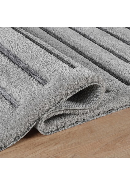 Süpersoft Liona Grey 160x230 cm Salon Mutfak Halısı Yolluk Kilim modelleri