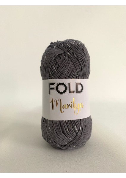Marilyn Gri 3050 Simli Ip Örgü Ipi 100 Gram 310 Metre