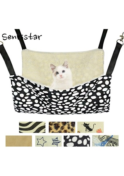 Dairesel Stil 27 x 27 cm Asılı Kedi Hamak Pet Kafes Için Yumuşak Pamuk Kedi Yatak Ev Hamak Kış Sıcak Hamster Yavru Sandalye Hamak Sıcak Yastık Mat (Yurt Dışından)