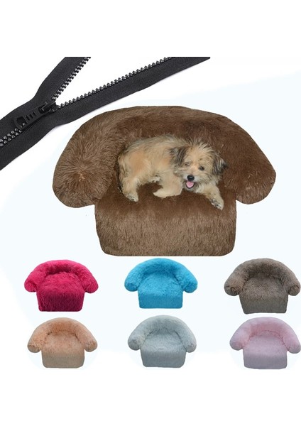 Kırmızı Şarap Tarzı W40CMXL60CMXOD60CM Fermuar Köpek Çıkarılabilir Kapak Köpek Yatağı Yıkanabilir Peluş Köpekler Kulübesi Kış Sıcak Uyuyan lar Yuva Minderi Köpek Beb (Yurt Dışından)