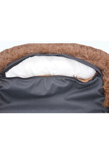Kırmızı Şarap Tarzı W40CMXL60CMXOD60CM Fermuar Köpek Çıkarılabilir Kapak Köpek Yatağı Yıkanabilir Peluş Köpekler Kulübesi Kış Sıcak Uyuyan lar Yuva Minderi Köpek Beb (Yurt Dışından)