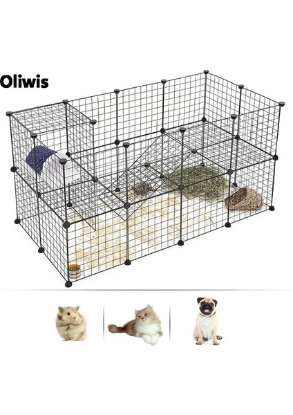 Siyah Toka Tarzı 6 Adet Dıy Pet House Katlanabilir Pet Oyun Parkı Demir Çit Köpek Kulübesi Egzersiz Eğitimi Yavru Yavru Kedi Uzay Tavşanlarıgine Domuzukirpi (Yurt Dışından) fiyatları