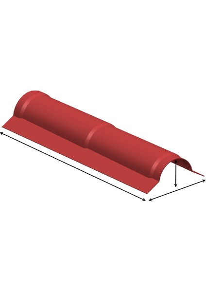 Oluk Mahya Pvc-Asa Kiremit Çatı Paneli