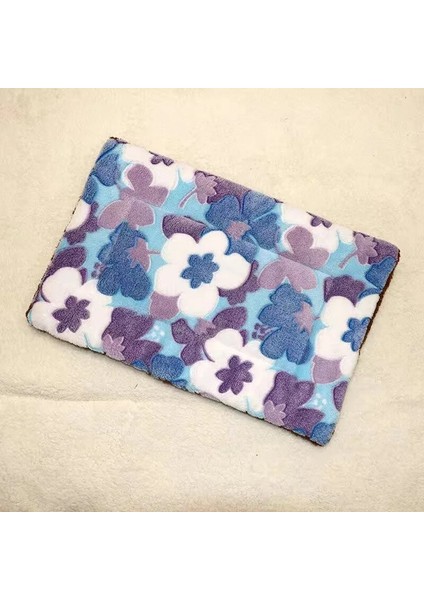 Menekşe Çiçek Stili 2-48X34CM Pet Battaniye Köpek Yatağı Ropa Perro Yumuşak Kalınlaşmış Polar Ped Yataklar Köpekler Için Mat Kedi Kanepe Yastık Ev Kilim Sıcak Köpek Uyku Örtüsü (Yurt Dışından)