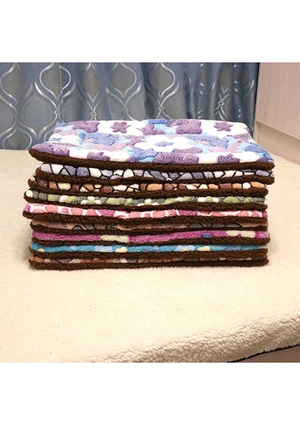 Kahverengi Çelenk Tarzı 1-35X29CM Pet Battaniye Köpek Yatağı Ropa Perro Yumuşak Kalınlaşmış Polar Ped Yataklar Köpekler Için Mat Kedi Kanepe Yastık Ev Kilim Sıcak Köpek Uyku Örtüsü (Yurt Dışından) modelleri