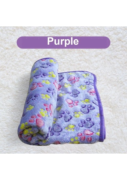 Mor Tarzı Xs 20X20 Yumuşak Pet Battaniye Kış Köpek Kedi Yatak Mat Ayak Baskı Sıcak Yatak Küçük Orta Köpekler Kediler Mercan Polar Yavru Malzemeleri (Yurt Dışından)