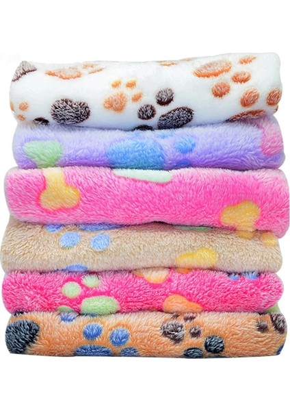 Pembe Kemik Stili Xs 20X20 Yumuşak Pet Battaniye Kış Köpek Kedi Yatak Mat Ayak Baskı Sıcak Yatak Küçük Orta Köpekler Kediler Mercan Polar Yavru Malzemeleri (Yurt Dışından)