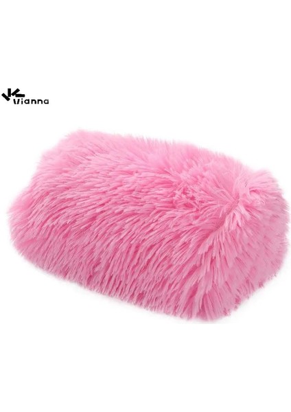 A-10 Stili 55 x 35 cm Vianna Kediler Köpekler Için Ev Yatak Uzun Peluş Kabarık Yumuşak Mat Sevimli Hafif Kare Pet Uyku Battaniyesi Ev Kedi Aksesuarı (Yurt Dışından)