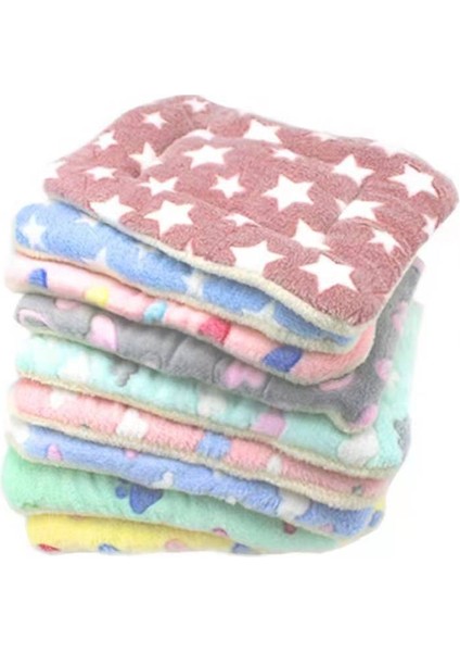 B Tarzı 30X40CM Köpek Yatağı Cama Perro Pet Battaniye Yumuşak Kalınlaşmış Polar Ped Yatak Mat Yavru Köpek Kedi Kanepe Minderi Ev Halısı Sıcak Uyku Örtüsü (Yurt Dışından)