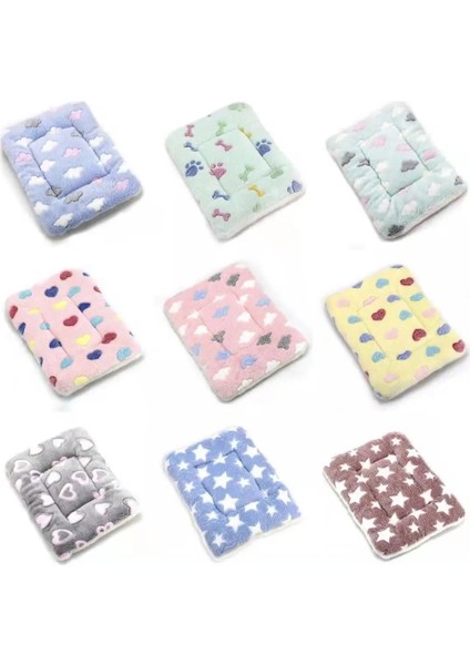 B Tarzı 30X40CM Köpek Yatağı Cama Perro Pet Battaniye Yumuşak Kalınlaşmış Polar Ped Yatak Mat Yavru Köpek Kedi Kanepe Minderi Ev Halısı Sıcak Uyku Örtüsü (Yurt Dışından)