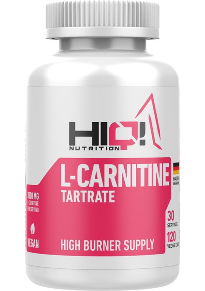 L-Carnitine Tartare 120 Caps.