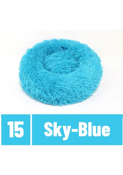 Gök Mavisi Tarzı XXS-25CM Tnly Uzun Peluş Kedi Yatak Ev Yavrusu Mat Kış Sıcak Uyku Kediler Yuva Yumuşak Uzun Peluş Köpek Sepeti Pet Yastık Taşınabilir Pet Yatak (Yurt Dışından)