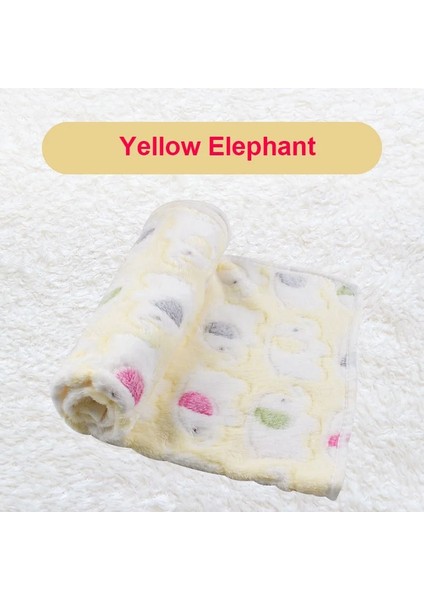 Sarı Fil Stili Xs 20X20 Sıcak Yatak Yumuşak Pet Battaniye Kış Köpek Yatağı Battaniye Kedi Yatak Mat Küçük Orta Köpekler Kediler Mercan Polar Yavru Malzemeleri (Yurt Dışından)