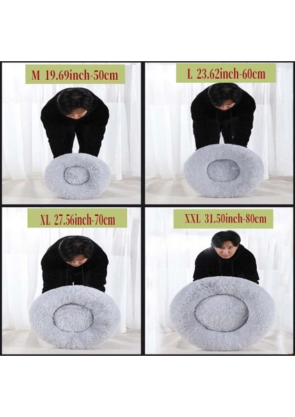 Kahve Tarzı S 15.74 INÇ-40CM Yuvarlak Köpek Yatağı Yumuşak Peluş Kedi Yatağı Köpek Kedi Kış Sıcak Uyku Kulübesi Çıkarılabilir Yıkanabilir Köpek Kanepe Minderi Büyük Köpek Evi (Yurt Dışından) modelleri