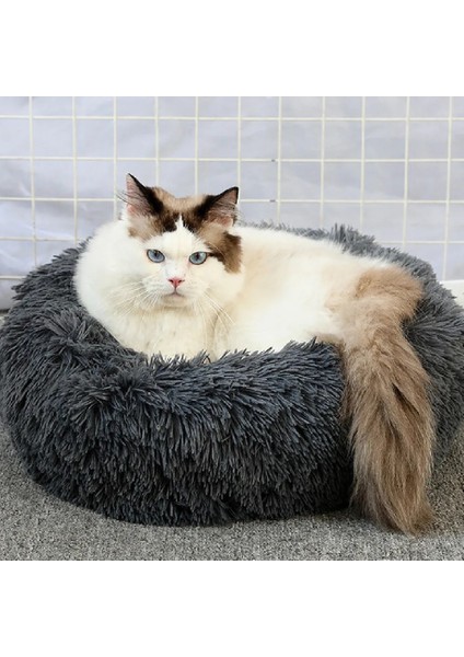 Kahve Tarzı S 15.74 INÇ-40CM Yuvarlak Köpek Yatağı Yumuşak Peluş Kedi Yatağı Köpek Kedi Kış Sıcak Uyku Kulübesi Çıkarılabilir Yıkanabilir Köpek Kanepe Minderi Büyük Köpek Evi (Yurt Dışından) indirimleri