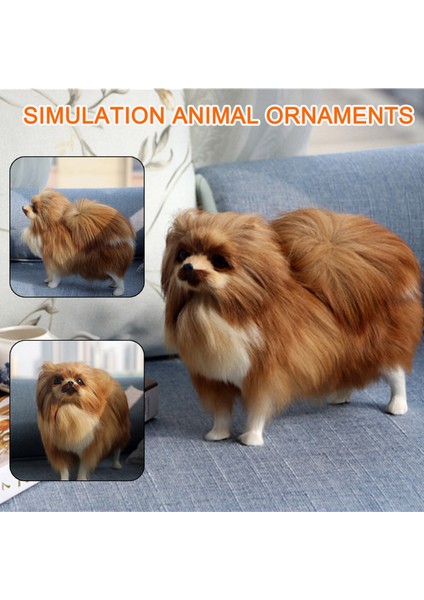 Simülasyon Modeli Simülasyon Pomeranian Köpek Modeli Oyuncaklar (Yurt Dışından)