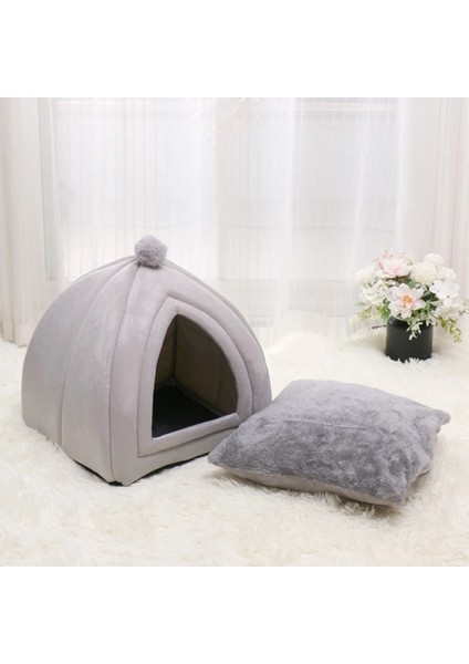 Lacivert Tarzı S 25X25X27CM Sıcak Kedi Yatağı Çıkarılabilir Evcil Kediler Evi Katlanabilir Köpek Yatakları Kaymaz Alt Yatakları Çadır Yıkanabilir Kediler Yuva Yavru Köpek Kulübesi (Yurt Dışından) modelleri