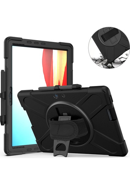 Microsoft Surface Pro x / Pro x 2021 Siyah Için Darbeye Dayanıklı Silikon + Pc Kılıfı (Yurt Dışından) fiyatları