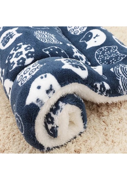Mavi Kedi Yavrusu Stili 5-69X52CM Pet Battaniye Köpek Yatağı Kedi Mat Yumuşak Mercan Polar Kış Kalınlaşmak Yastık Küçük Orta Köpekler Kediler Için Sıcak Uyku Yatakları Malzemeleri (Yurt Dışından)