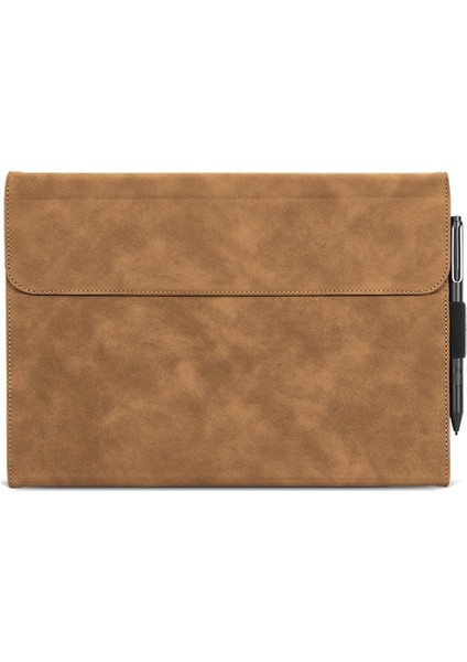 Microsoft Surface Pro x Kahverengi Için Tablet Pu Kılıf (Yurt Dışından)