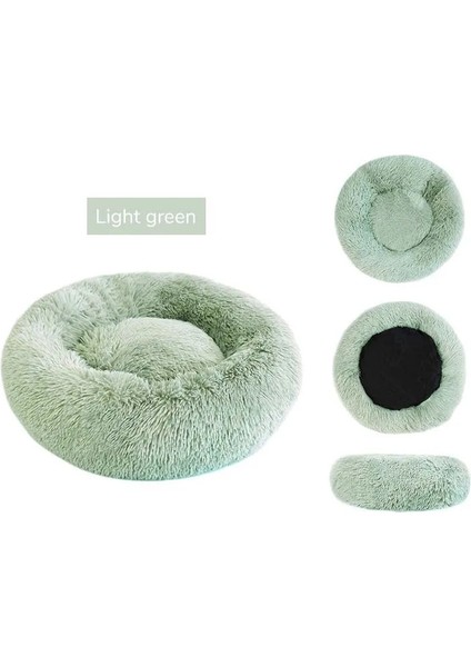 Peri Tozu Tarzı 50CM 4kg Uyku Köpek Yatağı Kabarık Yumuşak Peluş Donut Sarılma Yuvarlak Köpek Kulübesi Ultra Yumuşak Yıkanabilir Köpek Kedi Yastık Kış Sıcak Kanepe Sıcak Satış (Yurt Dışından) modelleri