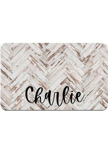 F Stili 40X25CM Köpek Kedi Servis Altlığı Kişiselleştirilmiş Kase Mat Su Geçirmez Mama Altlığı Kase Içme Besleme Mat Özel Ad Pu Deri Servis Altlığı (Yurt Dışından)
