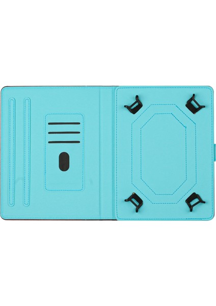 10 Inç Tablet Için Deri Tablet Kılıfı Mavi (Yurt Dışından)