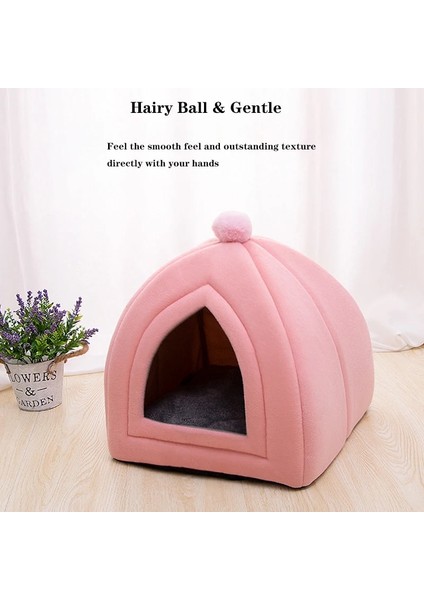 Yeşil Stil M 33X33X36 Sıcak Kış Kedi Elastik Yatak Yuva Ev Kediler Için Mat Derin Uyku Yastık Ev Peluş Pet Yuva Dört Mevsim Mağara Sepeti Lair Kulübe (Yurt Dışından) fırsatları