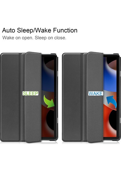 Blackview Oscal Pad 10 Siyah Için Akıllı Deri Tablet Kılıfı (Yurt Dışından)