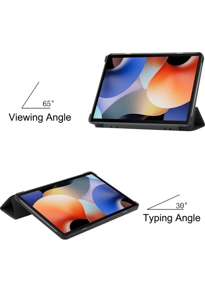 Blackview Oscal Pad 10 Siyah Için Akıllı Deri Tablet Kılıfı (Yurt Dışından)